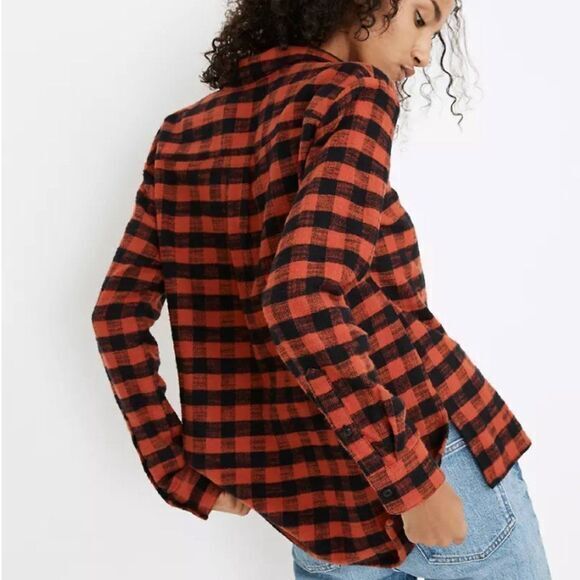 Madewell Flannel Oversized Ex-Boyfriend Shirt‎ - Picture 3 of 16